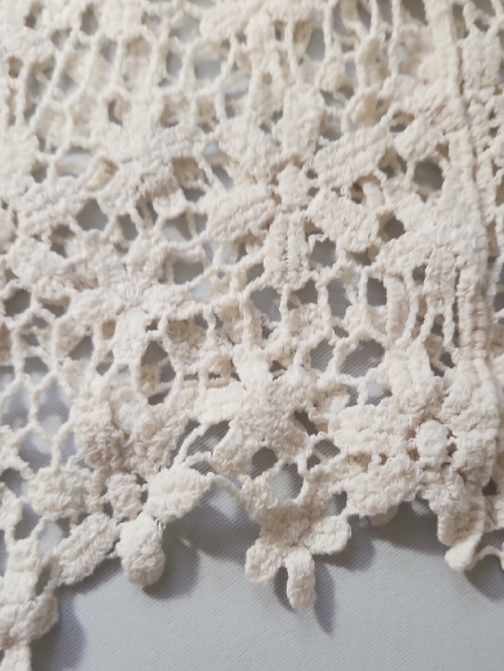 Rue21 Crochet Open-Front Cardigan - Cream - Picture 4 of 9